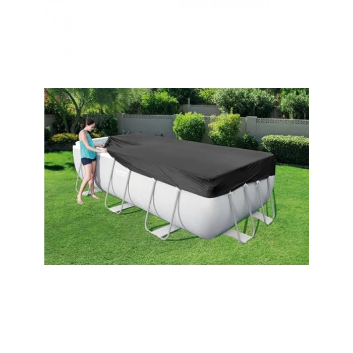 Dikdörtgen Havuz Örtüsü - Su Birikmesini Önleyici Tasarım