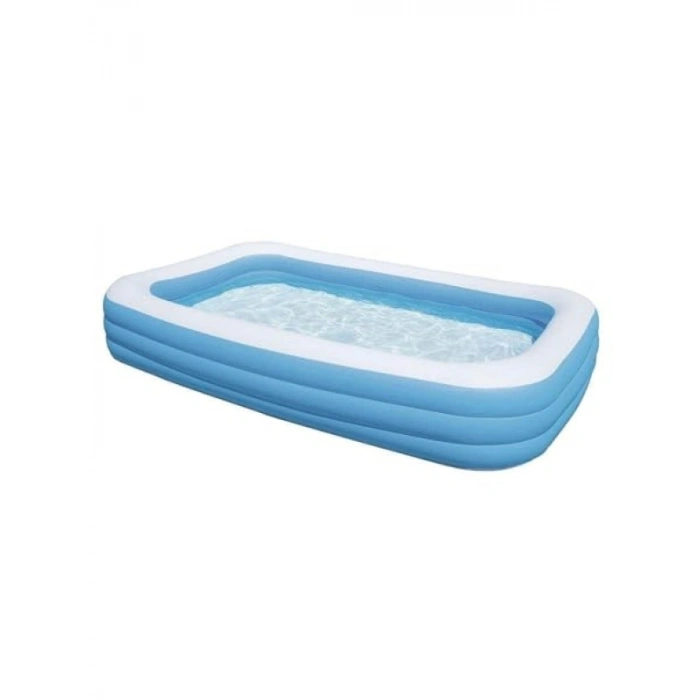 Dikdörtgen Mavi Şişme Havuz