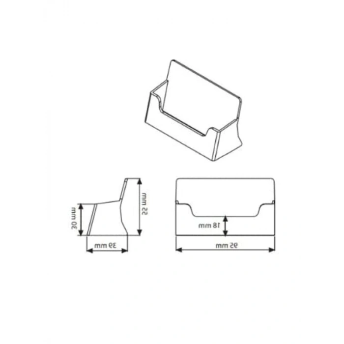 Dikey Şeffaf Dosya, Polystrene Kristal Malzeme