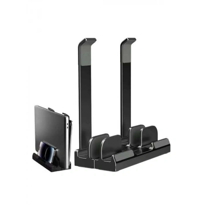 Dikey ve Eğimli 3 Slotlu Laptop Standı - Ergonomik Tasarım
