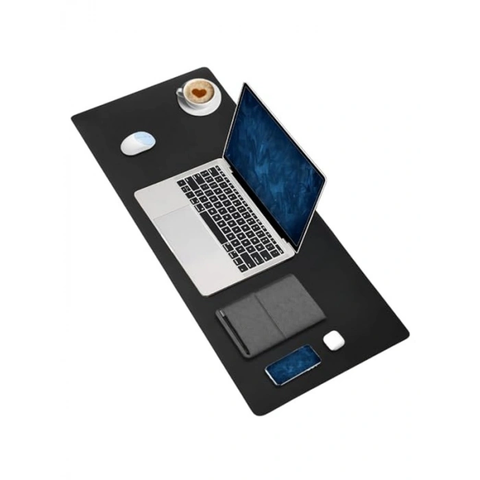 Dikişli Kenar Dayanıklı Deri Mouse Pad, Büyük Boy