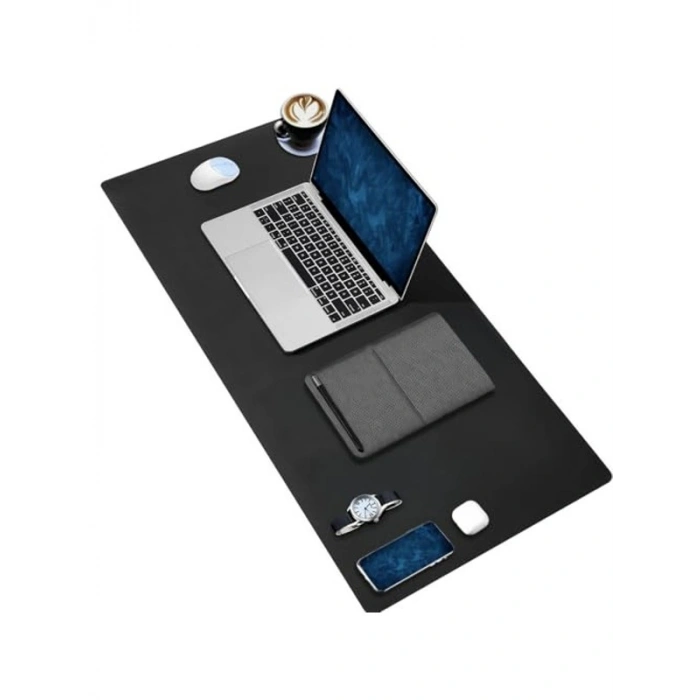 Dikişli Kenar ve Dayanıklı Tasarım - Büyük Boy Mouse Pad, Siyah