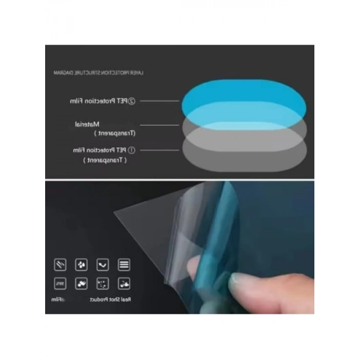 Dikiz Aynası Yağmur Kaydırıcı Film, 2li Set