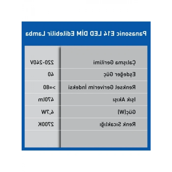 Dim Edilebilir E14 LED Lamba 4,7W 470LM 2700K