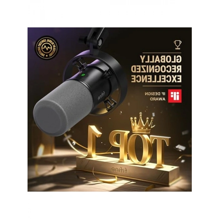 Dinamik Mikrofon ve Kulaklık İzleme Seti, Podcast Kayıt İçin Uygun