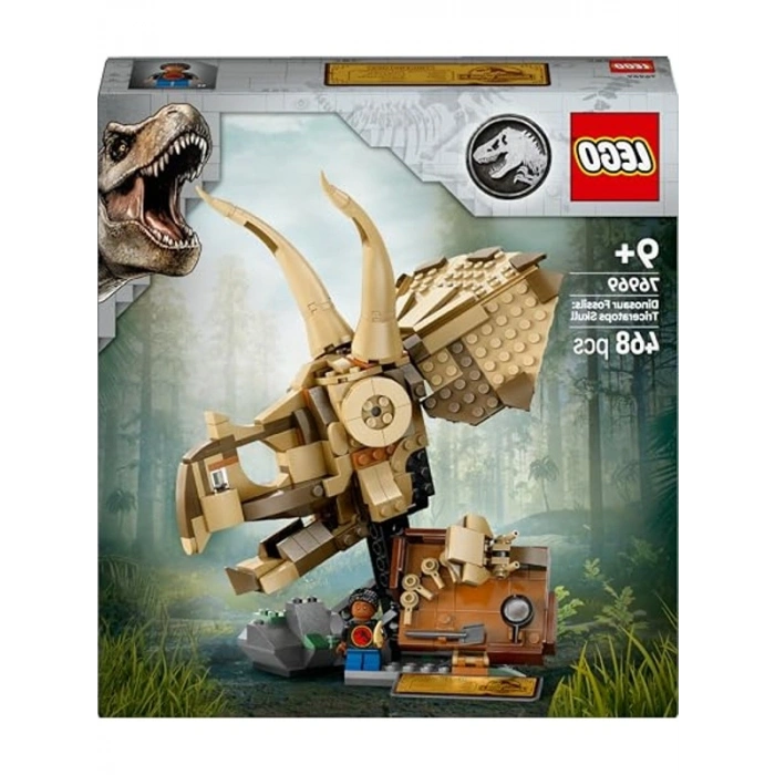Dinozor Fosili Modeli, 468 Parça ile Triceratops Temalı Hediye Seti