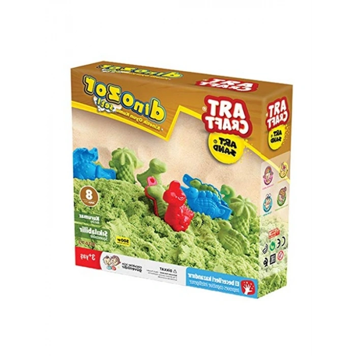 Dinozor Kum Seti, 500 Gr, Eğlenceli Oyun Malzemesi