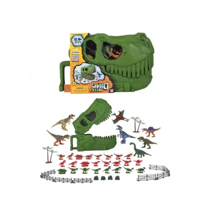 Dinozor Temalı Heykelciğe Dönüşen Oyun Seti