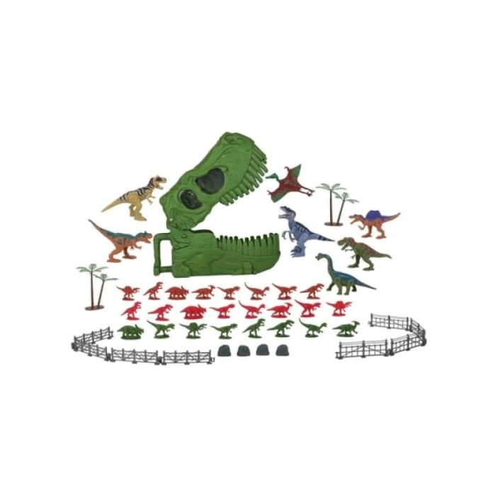 Dinozor Temalı Heykelciğe Dönüşen Oyun Seti