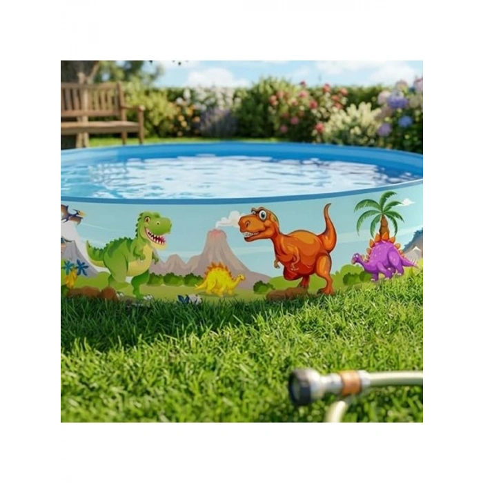 Dinozor Temalı Katlanabilir Çocuk Havuzu – 240 cm x 46 cm 51508