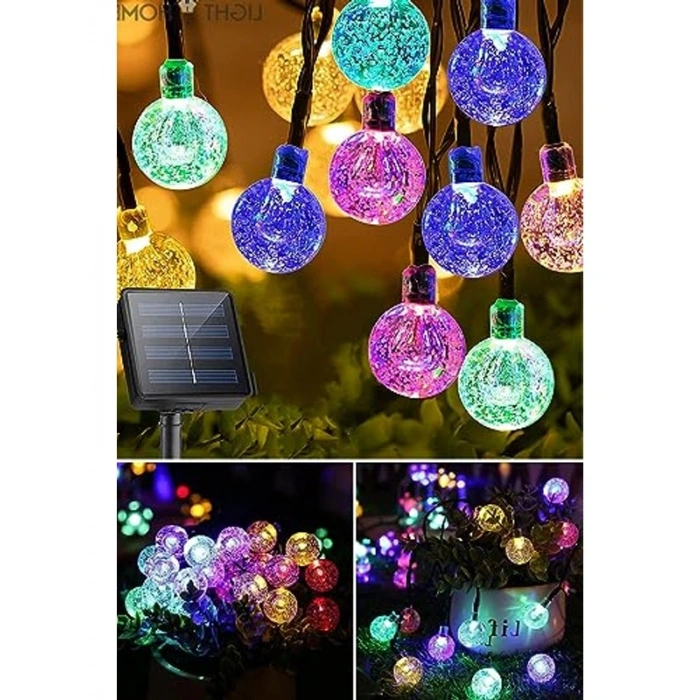Dış Mekan 100 Led Solar String Işık, Suya Dayanıklı Bahçe Aydınlatması