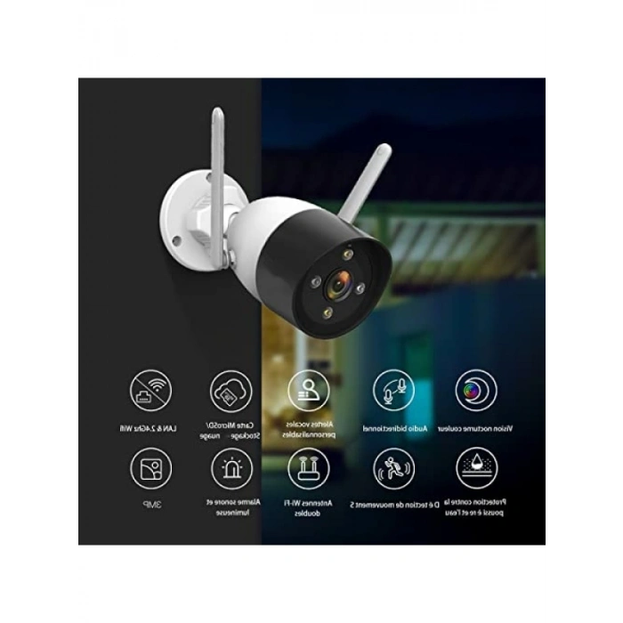 Dış Mekan 2K IP Kamera - Gece Görüşü ile Güvenlik