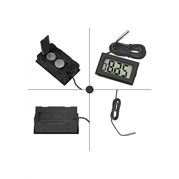 Dış Mekan için Dijital LCD Termometre ve Harici Sensör
