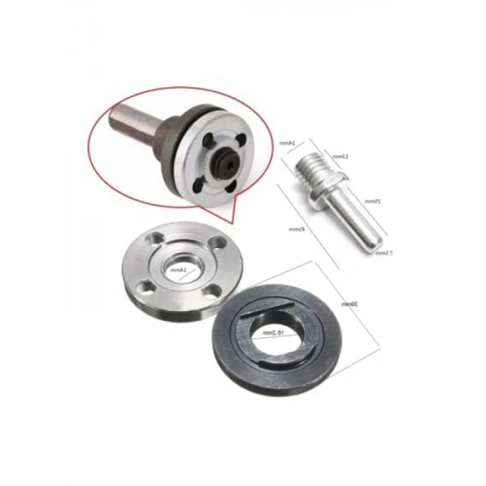 Disk Bağlama Adaptör Seti, Somunlu Matkap için