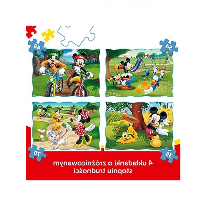 Disney Karakterleri ile 4ü 1 Arada Puzzle Seti