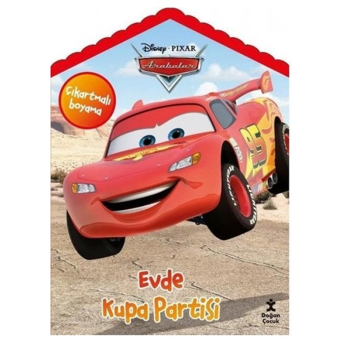 Disney Pixar Arabalar Evde Kupa Partisi Çıkartmalı Boyama Kitabı