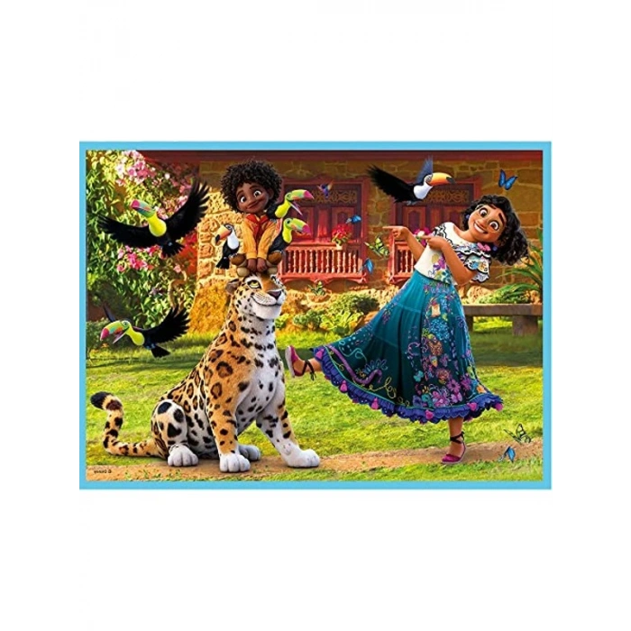Disney Temalı 4ü 1 Arada Eğlenceli Puzzle Seti