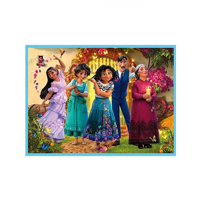 Disney Temalı 4ü 1 Arada Eğlenceli Puzzle Seti