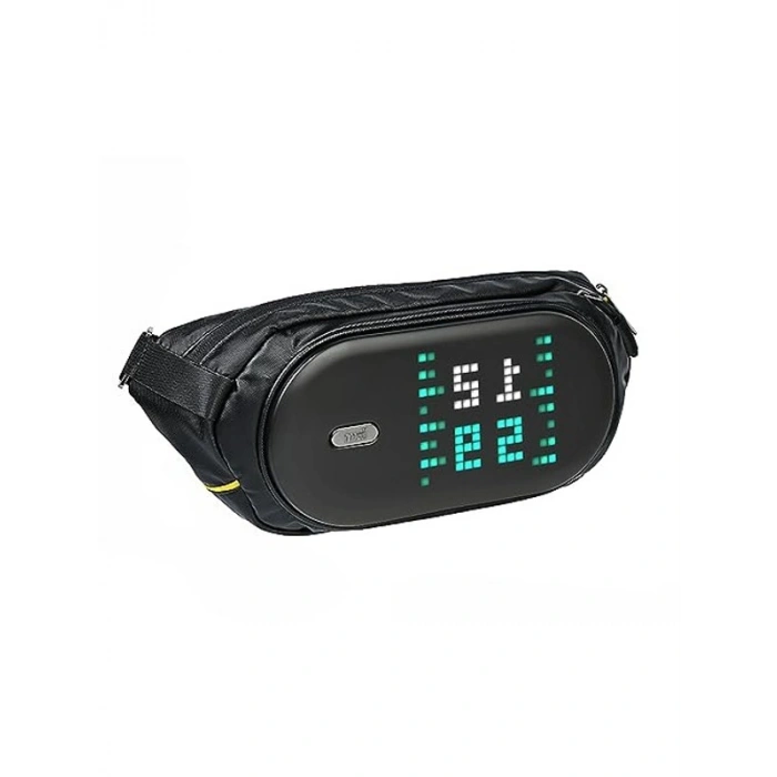 Divoom Pixoo Slingbag-C Siyah Ledli Bel Çantası