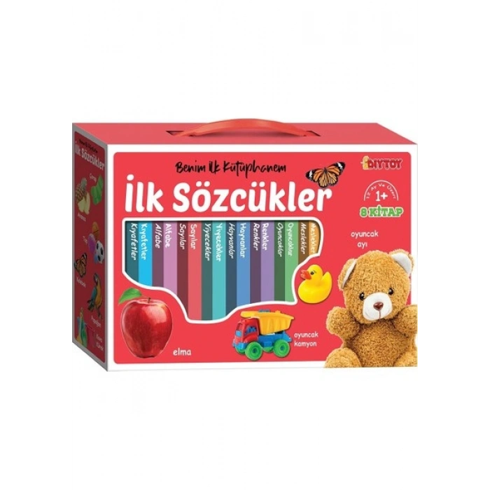 Diytoy İlk Kütüphanem- İlk Sözcükler 8li Mini Bebek Kitap Seti