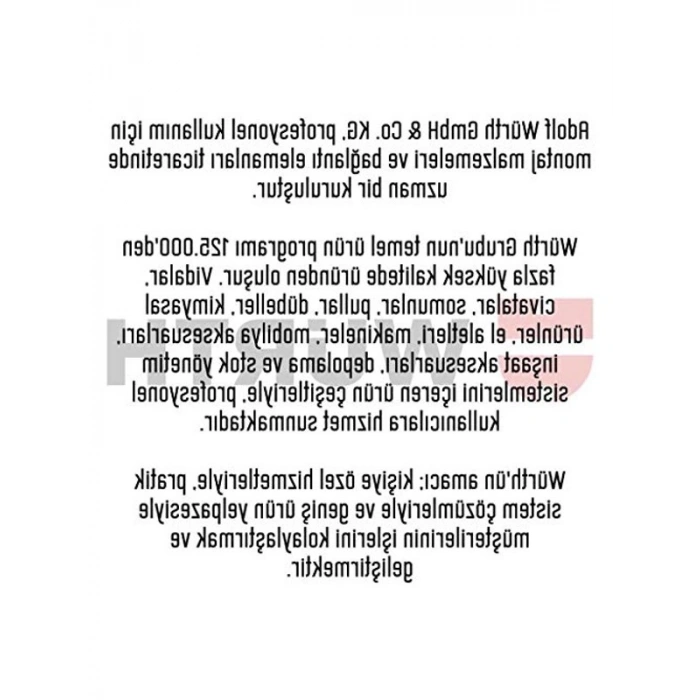 Dizel Yakıt Sistemi Temizleyici, Würth Marka 5861011300