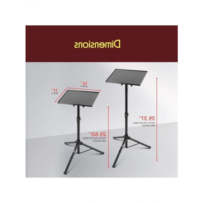 Dizüstü Bilgisayar Standı, Ayarlanabilir Yükseklik ile
