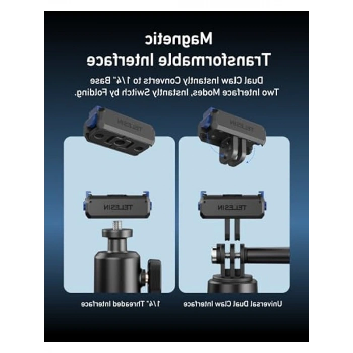 DJI Osmo Action Aksesuarı, Hızlı Bırakma Adaptörü ile Kullanım