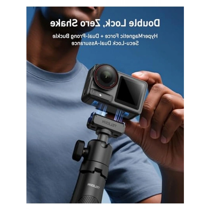 DJI Osmo Action Aksesuarı, Hızlı Bırakma Adaptörü ile Kullanım
