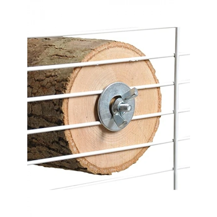 Doğal Ağaç İpli Kütük Tünek Seti (2li)