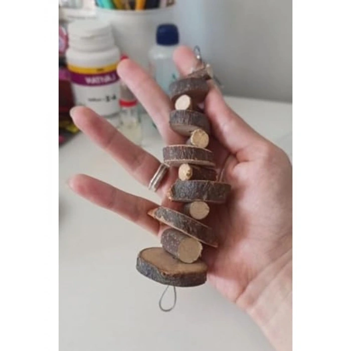 Doğal Ahşap Çiğneme Oyuncağı, Hamster ve Tavşanlar İçin