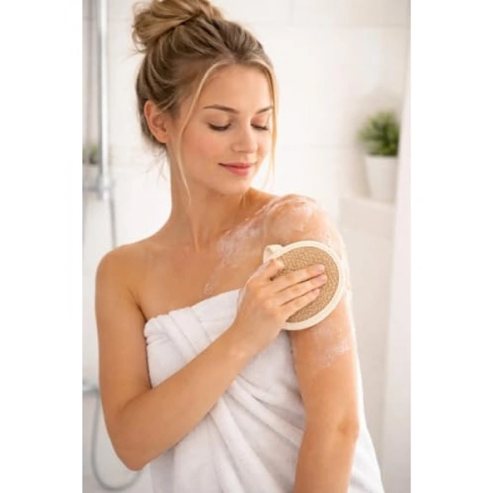 Doğal Bambu Liflerden Üretilen 2li Banyo Lifi Seti - Hassas Ciltler İçin