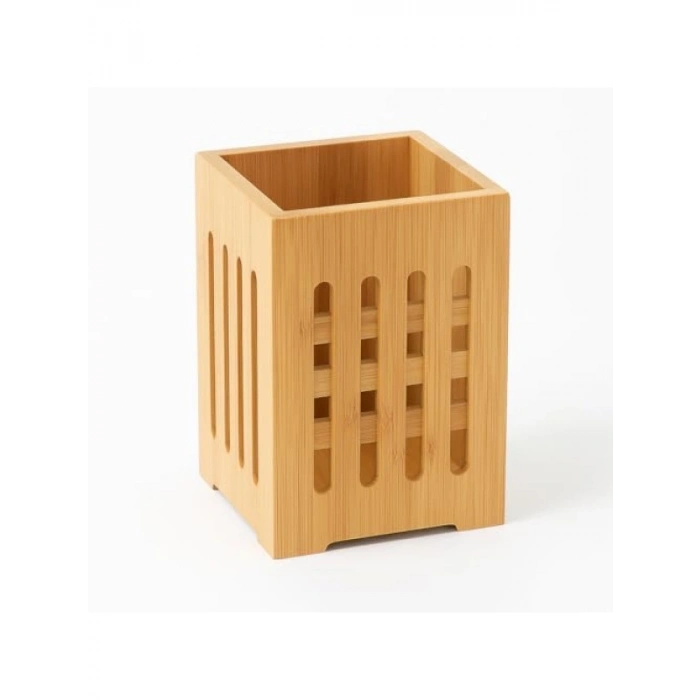 Doğal Bambu Mutfak Organizeri - Pencereli Düzenleyici