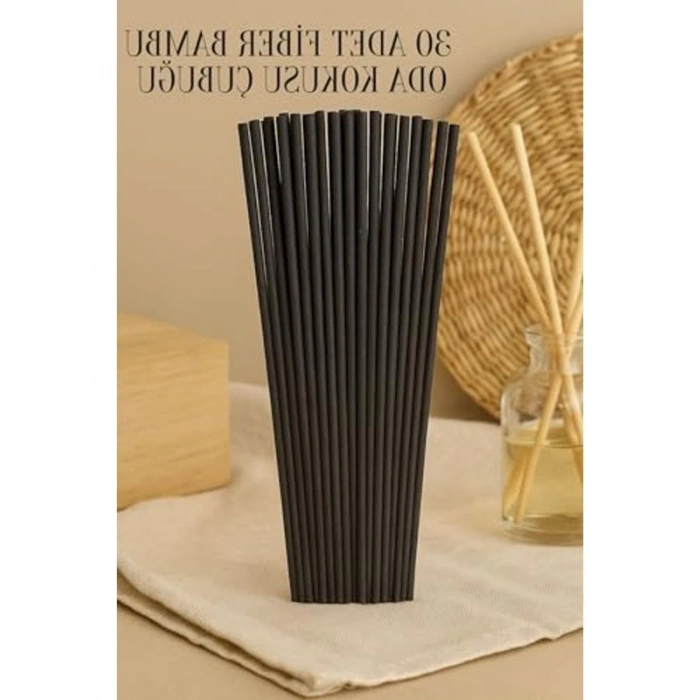 Doğal Bambu Oda Kokusu Yedek Çubuk - 30 Adet, 24 cm Uzunluğunda