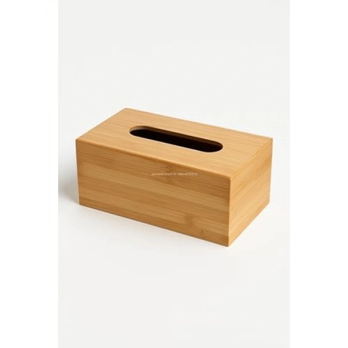 Doğal Bambu Peçetelik - Modern Tasarım, 23x12x8,5 cm