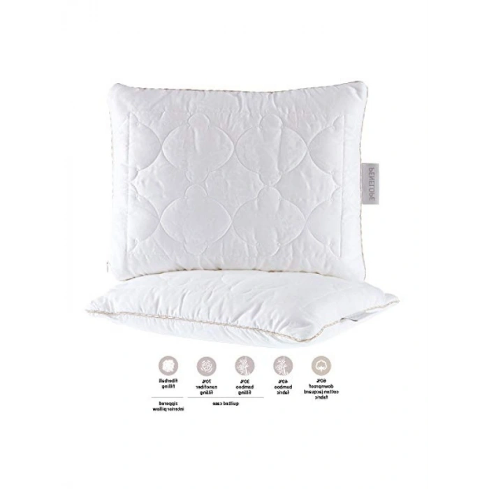 Doğal Bambu Yastık, 50x70 cm, Hafif ve Konforlu