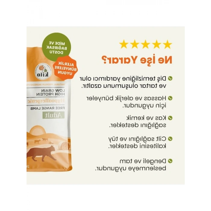 Doğal Besi, Kuzu Etli Yetişkin Kedi Maması, 2 kg