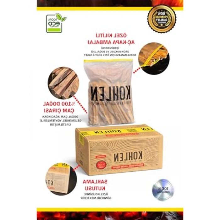 Doğal Çam Çırası, Hızlı Tutuşturucu, 2 kg Paket