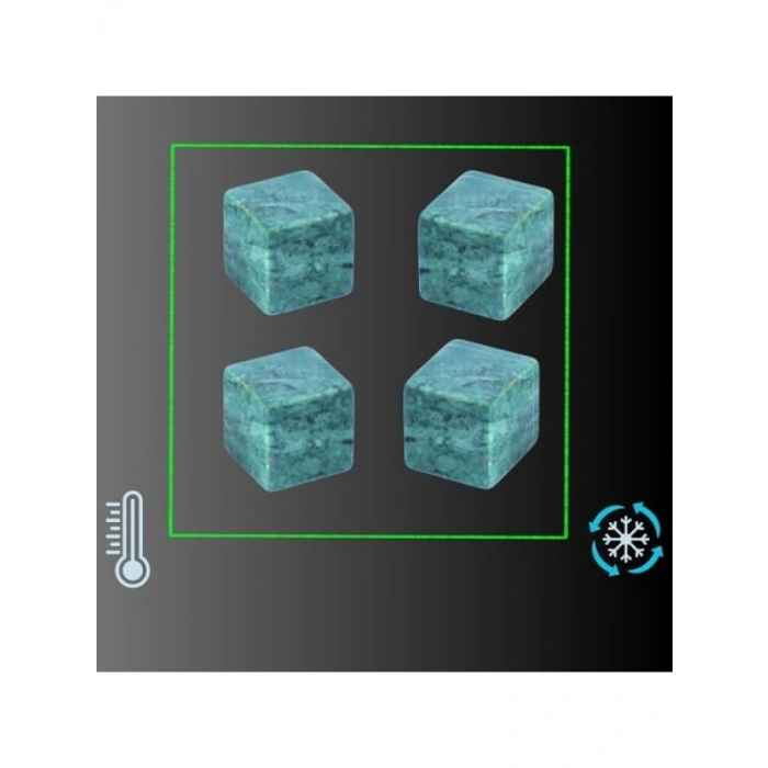 Doğal Granit Mermer Viski Taşı Seti