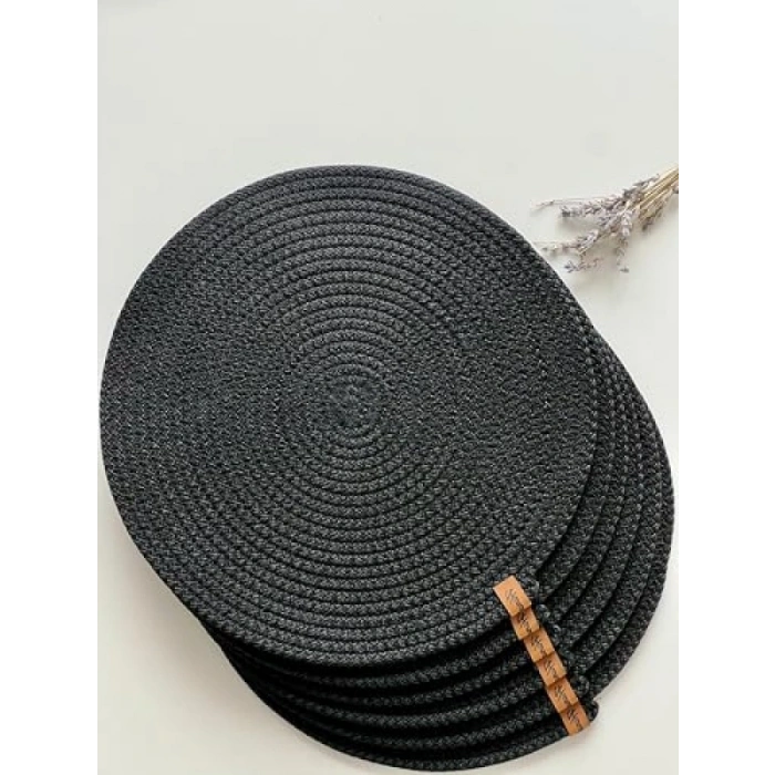 Doğal Hasır 6lı Supla Seti | Şık ve Zarif Sunum için İdeal