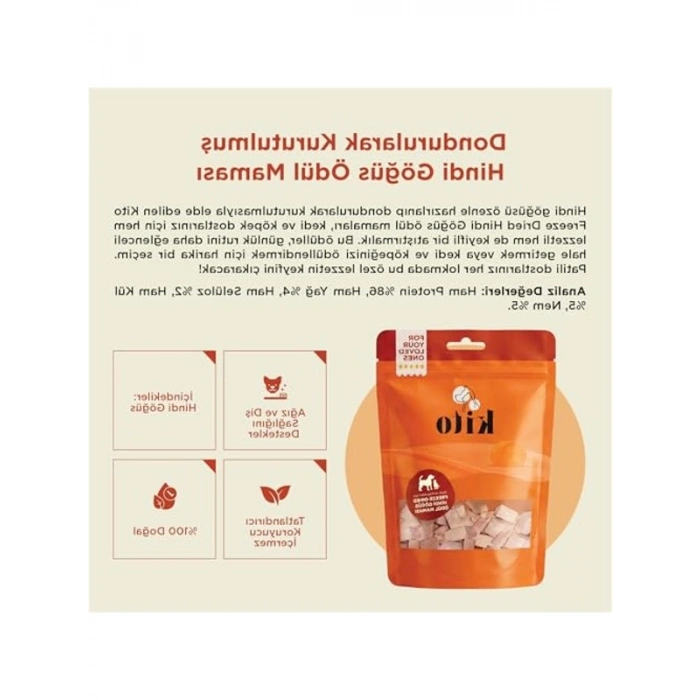 Doğal Hindi Göğüs Köpek Ödül Maması, 30 gr Glutensiz