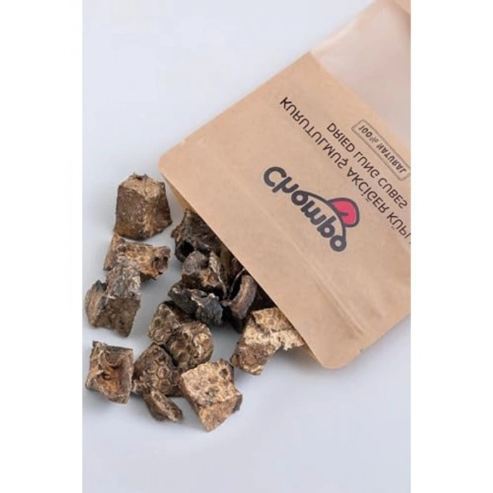 Doğal İçerikli Dana Akciğer Küpleri, 100 Gr Ödül Maması