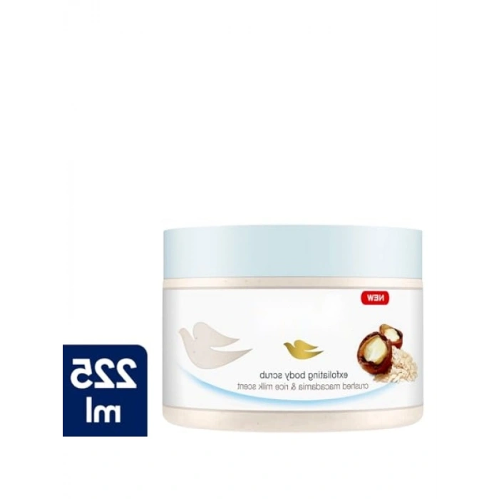 Doğal Macadamia ve Pirinç Sütü ile Vücut Peelingi - 225 ml