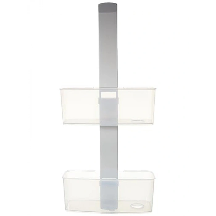 Doğal Malzemeli Xl Duş Rafı, 2 Raflı, Kolay Montaj