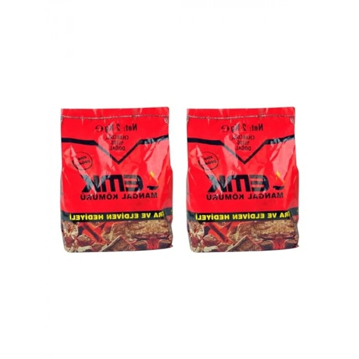 Doğal Odun Kömürü, 2 Kg Paket, BBQ İçin İdeal Seçim