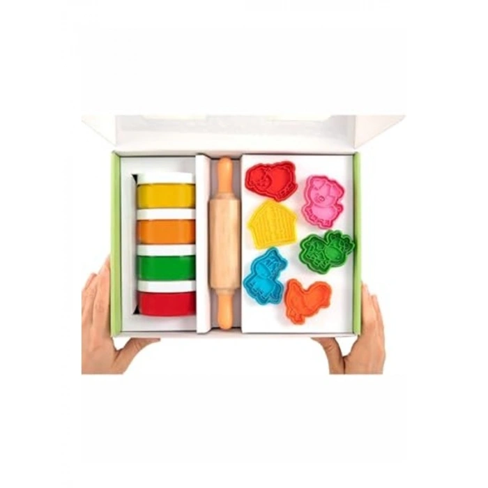 Doğal Oyun Hamurları Premıum Kutu Set - Çiftlik