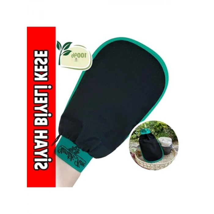 Doğal Peeling Kesesi - Siyah