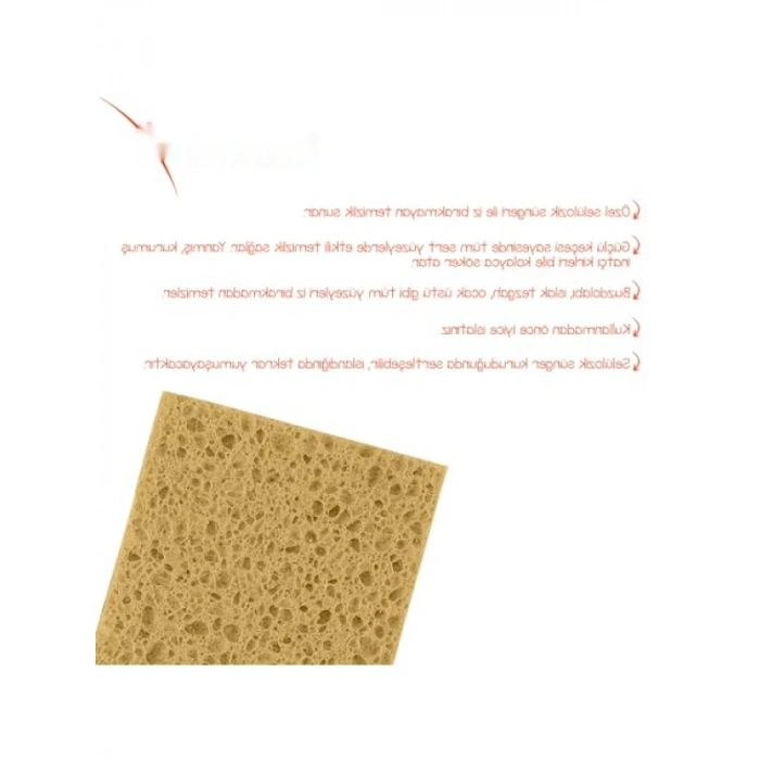 Doğal Selülozlu Bulaşık Süngeri - 2li Paket