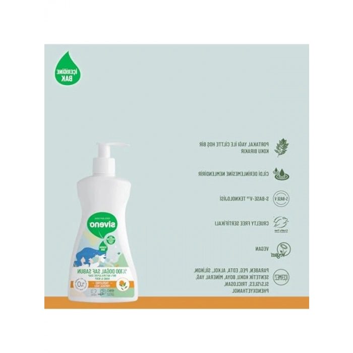 Doğal Sıvı Kastil Sabun - Portakal Yağlı - 300 ml