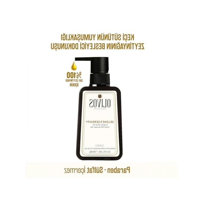 Doğal Zeytinyağlı Duş Jeli, 750 ml, Keçi Sütü ile Zenginleştirilmiş Nemlendirici