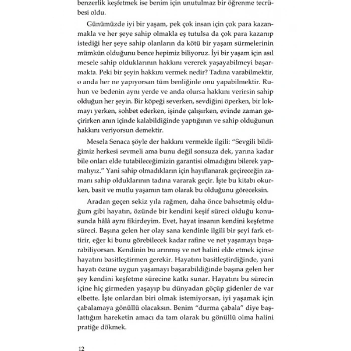 Doğan Kitap Basit ve Mutlu Yaşam - Selen Baranoğlu Ciltsiz Kitap Doğan Yayınları 192 Sayfa